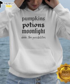 Official Pumpkins Potions Moonlight hoodie featuring a whimsical design, perfect for Halloween and cozy fall nights.