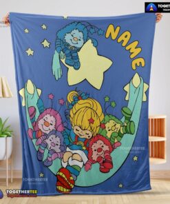 Official Rainbow Brite Sleeping On The Star Blanket Fleece Customized Blanket