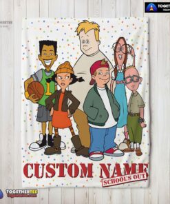 Official Recess Cartoon School’s Out Blanket Fleece Customized Blanket