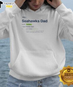 Official Seattle Seahawks Dad Definition Hoodie featuring team logo and stylish design for dedicated Seahawks fans.