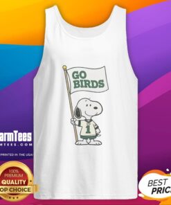 Official Snoopy X Philadelphia Eagles Football Go Birds Flag Retro Tank Top featuring vibrant team colors and iconic Snoopy design.
