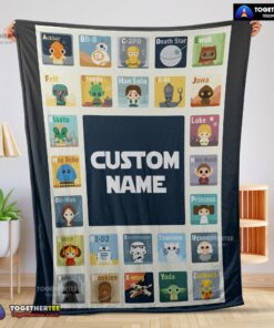 Official Star Wars Chibi Character Blanket Fleece Customized Blanket