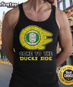 Official Star Wars Come to the Oregon Ducks Side tank top featuring a vibrant design for fans and sports enthusiasts.