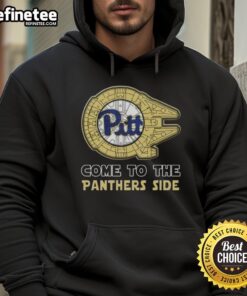 Official Star Wars Come to the Pittsburgh Panthers Side Hoodie featuring a stylish design and team colors.