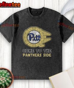 Official Star Wars Pittsburgh Panthers side washed t-shirt featuring a bold graphic design and vibrant colors.