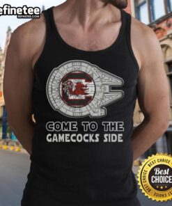 Official Star Wars Come to the South Carolina Gamecocks Side Tank Top featuring a stylish design for fans.