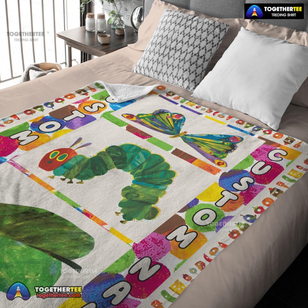 Official The Very Hungry Caterpillar Blanket Fleece Customized Blanket