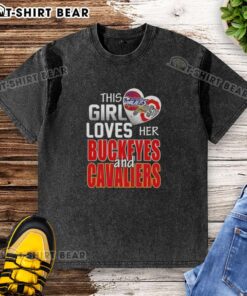 Official This Girl Loves Her Ohio Sports t-shirt featuring Buckeyes and Cavaliers logo, perfect for fans.