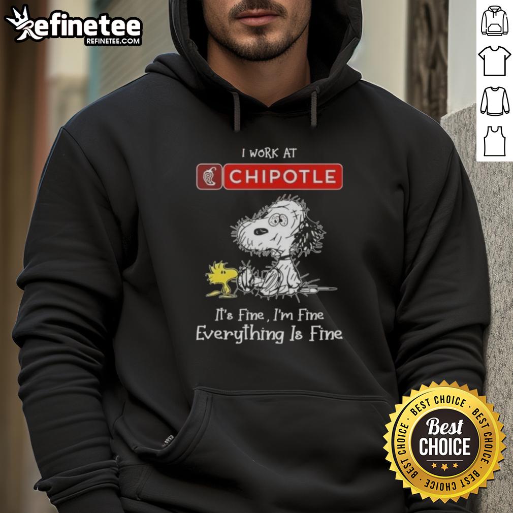 official-tired-snoopy-and-woodstock-i-work-at-chipotle-mexican-grill-its-fine-im-fine-hoodie Alt Text: Official Tired Snoopy and Woodstock hoodie featuring I work at Chipotle Mexican Grill, it's fine, I'm fine design.