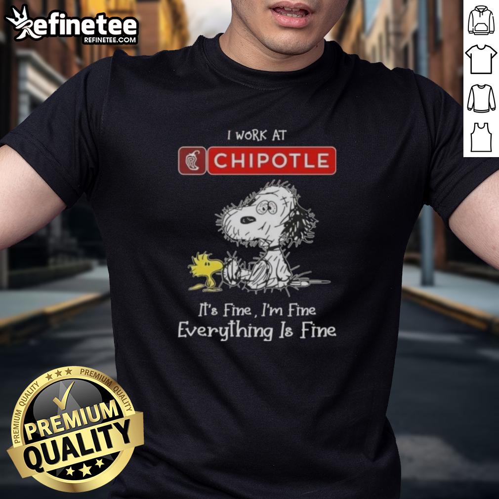 official-tired-snoopy-and-woodstock-i-work-at-chipotle-mexican-grill-its-fine-im-fine-t-shirt-1 Official Tired Snoopy and Woodstock graphic on a 'I Work At Chipotle Mexican Grill It's Fine I'm Fine' T-shirt.