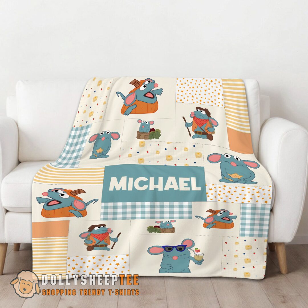 Official Top Nice Ratatouille Tutter Mood Patchwork Blanket Fleece Customized Blanket-mk-01 (1)