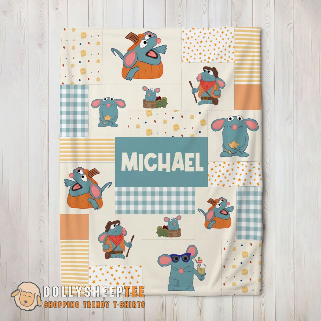 Official Top Nice Ratatouille Tutter Mood Patchwork Blanket Fleece Customized Blanket-mk-01 (2)