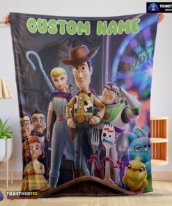 Official Toy Story 4 Poster Blanket Fleece Customized Blanket