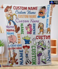 Official Disney Toy Story Cartoon Characters Blanket Fleece Customized Blanket
