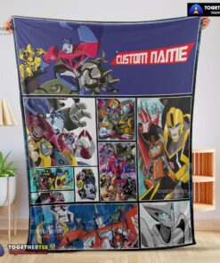Official Transformers Animated Characters Blanket Fleece Customized Blanket