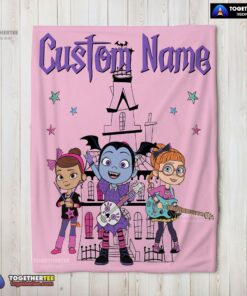 Official Vampirina With Poppy Peepleson & Bridget Drawing Blanket Fleece Customized Blanket