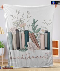 Official Vintage Floral Book Lover Blanket Fleece