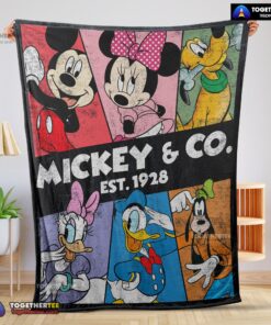 Official Vintage Mickey & Co Est 1928 Blanket
