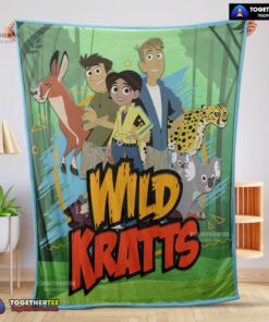 Official Wild Kratts Adventure Blanket Fleece