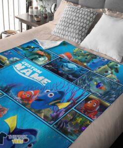 Original Disney Pixar Cartoon Finding Nemo With Dory Velveteen Cute Blanket Fleece Customized Blanket - Image 4