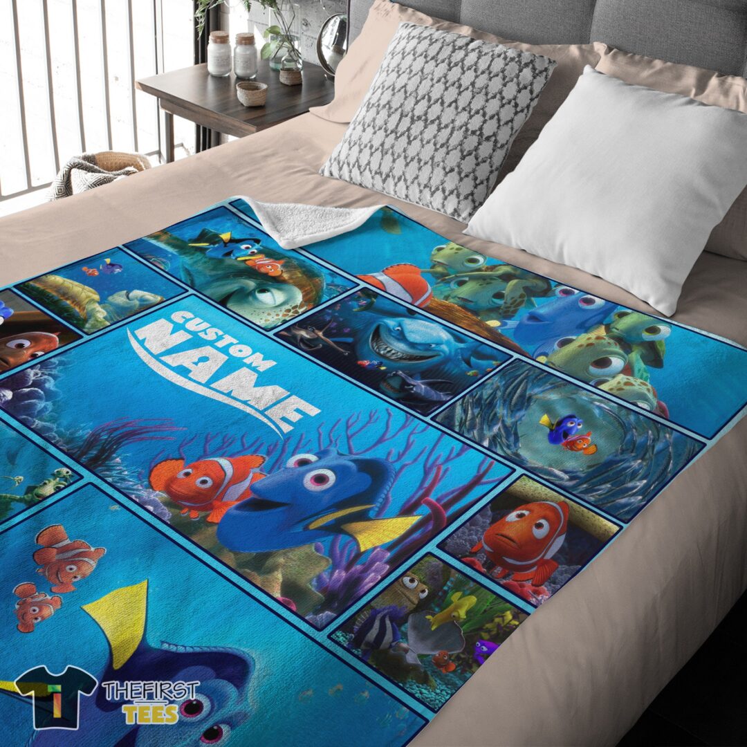 origin3-1 Original Disney Pixar Cartoon Finding Nemo With Dory Velveteen Cute Blanket Fleece Customized Blanket - Image 4