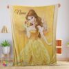 Original Awesome Disney Belle Princess Blanket Fleece Customized Blanket