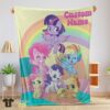 Original Cartoon My Little Pony Pony Life Friends Blanket Fleece Customized Blanket