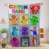 Original Cartoon Numberblocks Characters Blanket Fleece Customized Blanket