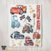 Original Cartoon Pixar Cars Cute Character Blanket Fleece Customized Blanket