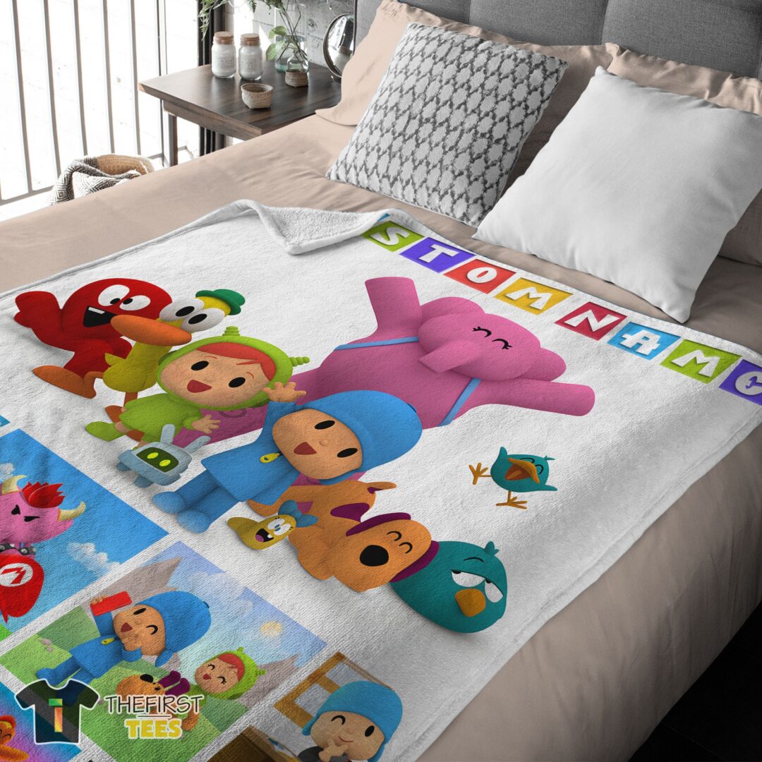 original-cartoon-pocoyo-lovely-birthday-party-cute-blanket-fleece-customized-blanket-mk-03 Original Cartoon Pocoyo Lovely Birthday Party Cute Blanket Fleece Customized Blanket - Image 4