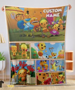 Original Cartoon Rolie Polie Olie Blanket Fleece Customized Blanket