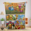 Original Cartoon Rolie Polie Olie Blanket Fleece Customized Blanket