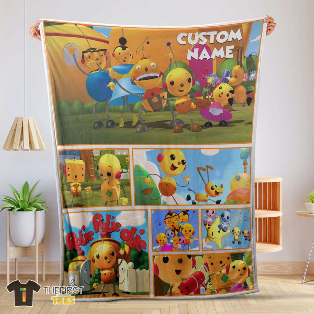 original-cartoon-rolie-polie-olie-blanket-fleece-customized-blanket-mk-01 Original Cartoon Rolie Polie Olie Blanket Fleece Customized Blanket