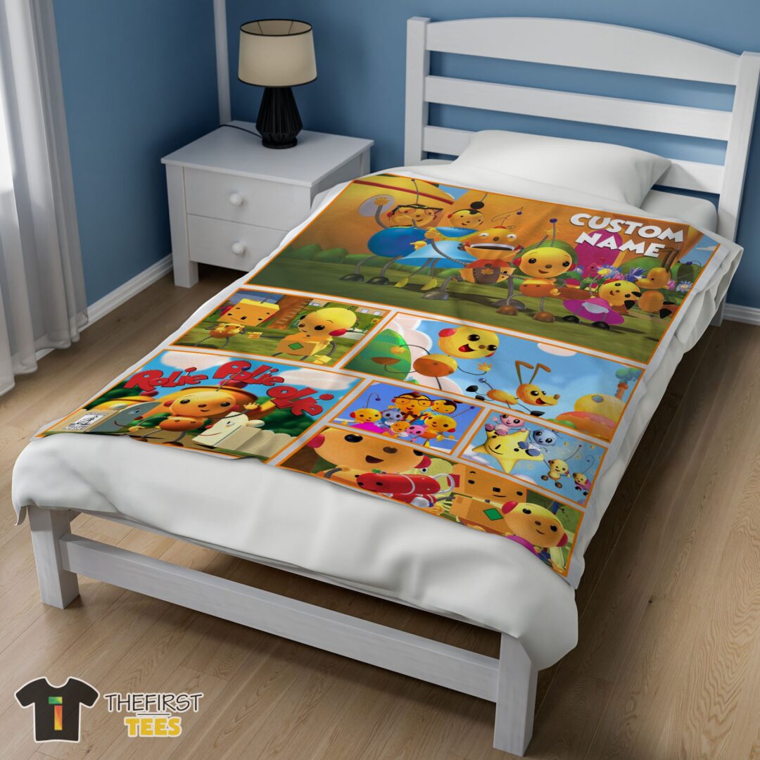 original-cartoon-rolie-polie-olie-blanket-fleece-customized-blanket-mk-02 Original Cartoon Rolie Polie Olie Blanket Fleece Customized Blanket - Image 3