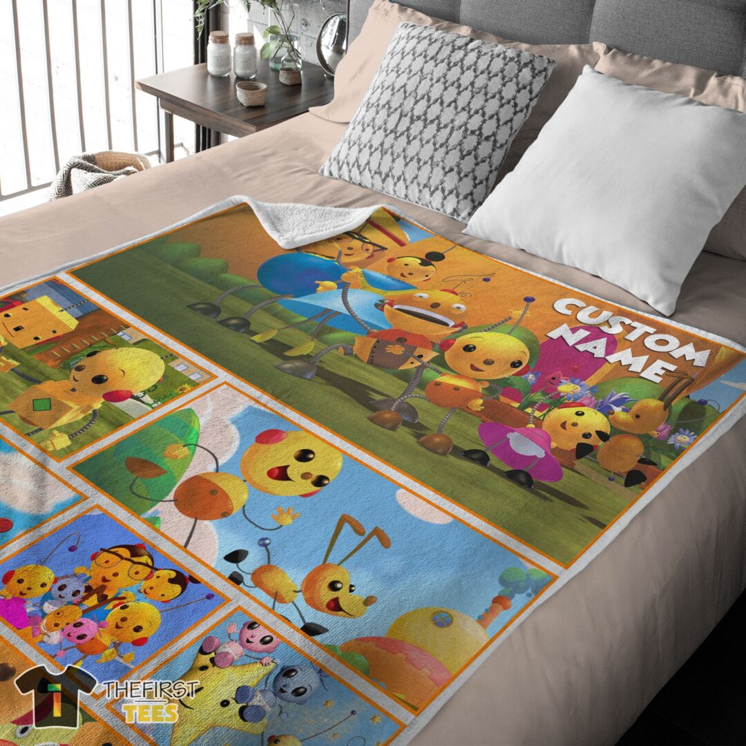 original-cartoon-rolie-polie-olie-blanket-fleece-customized-blanket-mk-03 Original Cartoon Rolie Polie Olie Blanket Fleece Customized Blanket - Image 4