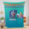 Original Cartoon Sharkdog Fintastic Halloween Blanket Fleece Customized Blanket