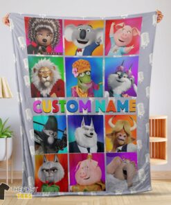 Original Cartoon Sing Character Blanket Fleece Customized Blanket