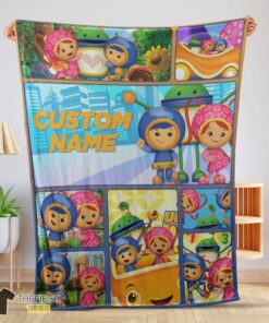 Original Cartoon Team Umizoomi Cute Blanket Fleece Customized Blanket