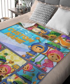 Original Cartoon Team Umizoomi Cute Blanket Fleece Customized Blanket - Image 4