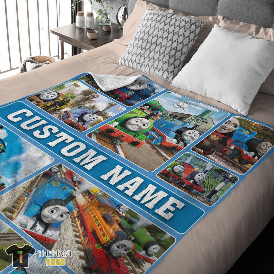 original-cartoon-thomas-and-friends-blanket-fleece-customized-blanket-mk-03 Original Cartoon Thomas And Friends Blanket Fleece Customized Blanket - Image 4