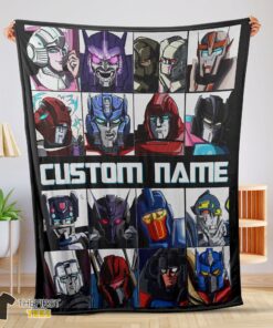 Original Cartoon Transformers Characters Blanket Fleece Customized Blanket