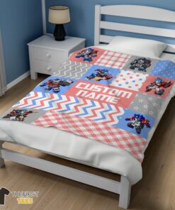Original Chibi Optimus Prime Transformers Pattern Blanket Fleece Customized Blanket - Image 3