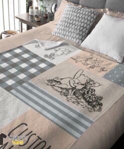 Original Classic Winnie The Pooh & Friends Sketch Blanket Fleece Customized Blanket - Image 4