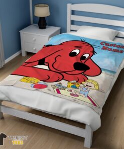 Original Clifford's Puppy Days Emily Elizabeth Beach Blanket Fleece Customized Blanket - Image 3