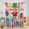 Original Colorful Number Blocks Blanket Fleece Customized Blanket
