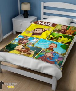 Original Curious George Ted Shackleford Blanket Fleece Customized Blanket - Image 3