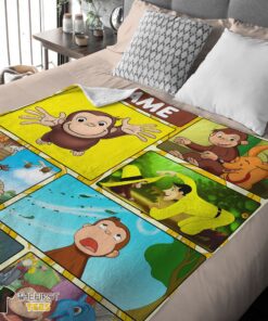 Original Curious George Ted Shackleford Blanket Fleece Customized Blanket - Image 4