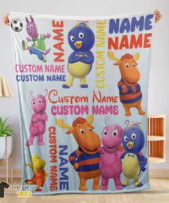 Original Cute Backyardigans Characters Blanket Fleece Customized Blanket