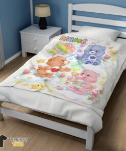 Original Cute Care Bears Friends Blanket Fleece Customized Blanket - Image 3