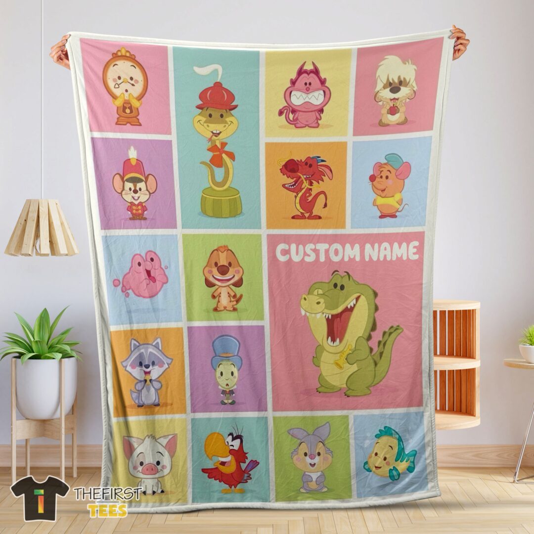 original-cute-chibi-animals-blanket-fleece-customized-blanket-mk-01 Original Cute Chibi Animals Blanket Fleece Customized Blanket